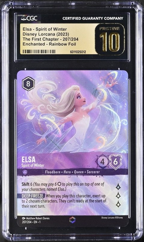 Graded collectible card